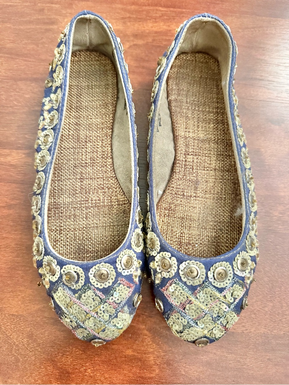 Anthropologie Embellished Ballet Flats Size 5